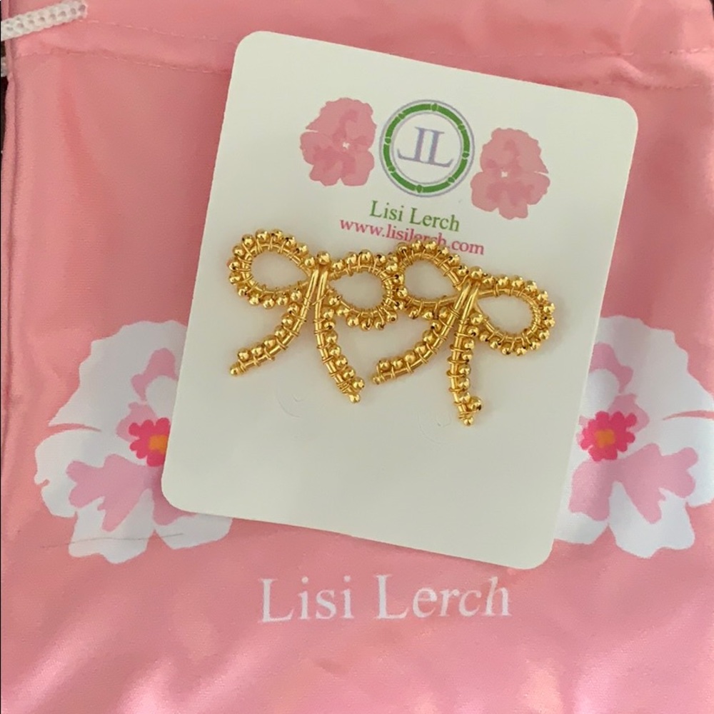 Lisi Lerch gold bow earrings